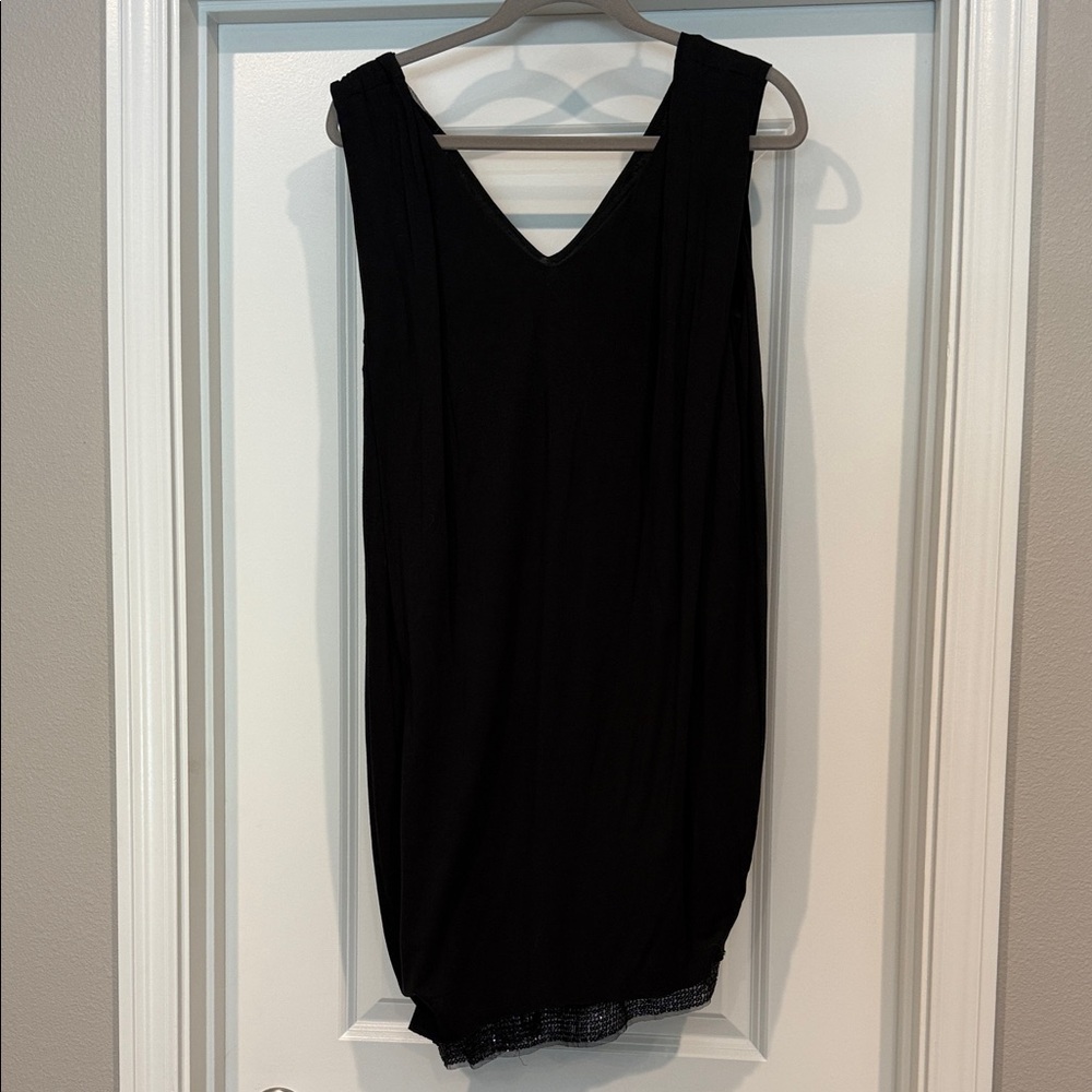 Diesel Black V-Neck Sleeveless Mini Dress